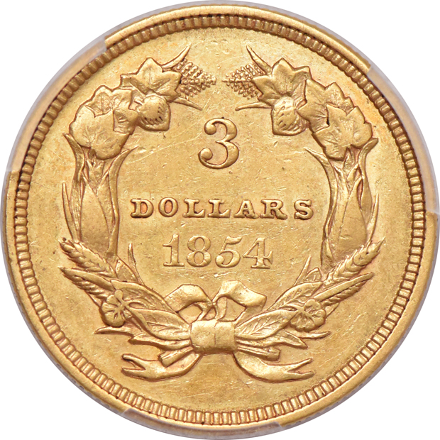 1854 AU details/tooled, and an 1874 XF details/ex-jewelry, both PCGS