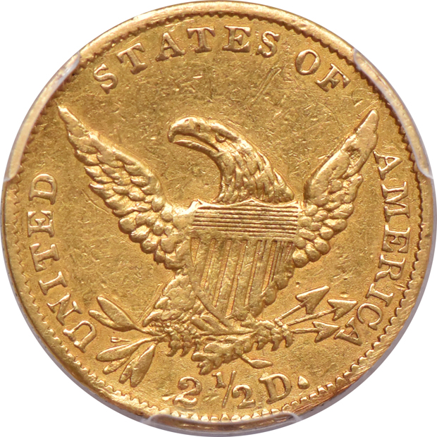 1834 Liberty quarter eagle XF details/mount removed, and an 1835 half eagle XF details/filed rims, both PCGS