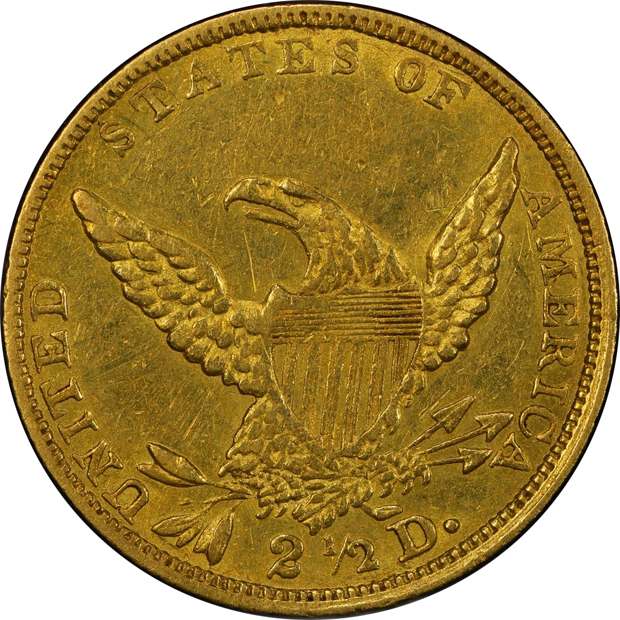1836 Block 8 PCGS AU-50