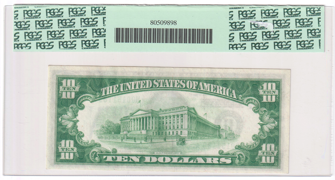1928-B $10 St. Louis Star Fr# 2202-H* - PCGS AU-55 PPQ