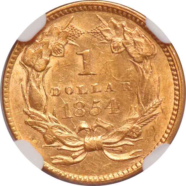 1854 Type 2 NGC MS-61