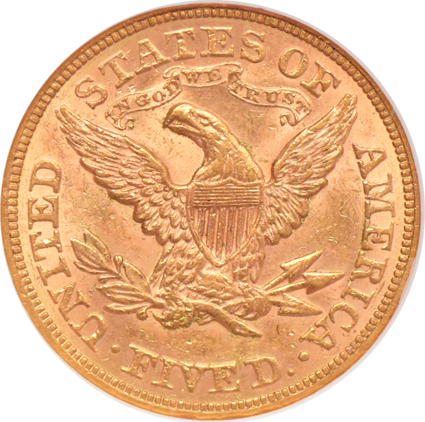 1873 Open 3 NGC MS-62