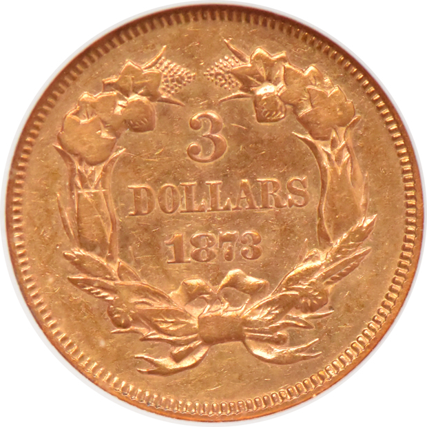 1873 Closed 3 ANACS VF-30