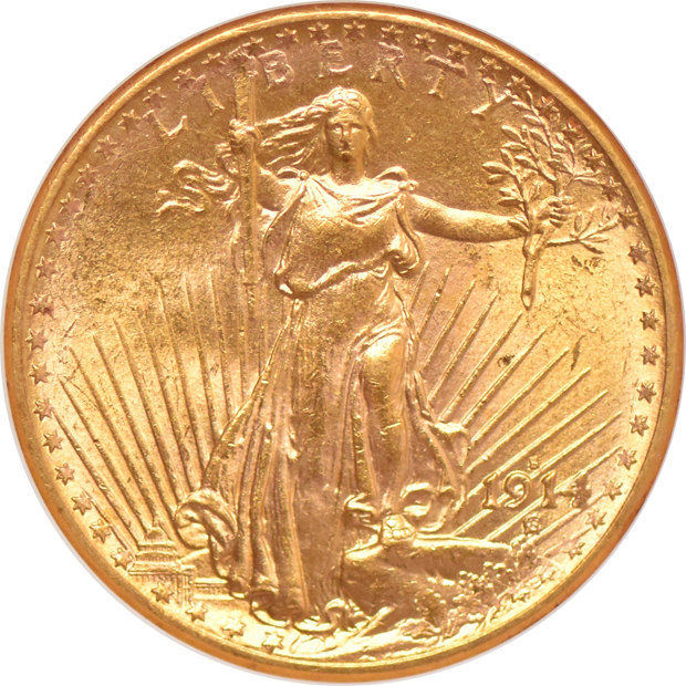 1914 MS-61, and a 1914-S MS-62, both ANACS