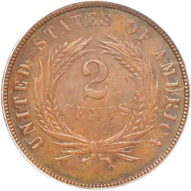 1873 Open 3 PCGS PR-64BN (green label)
