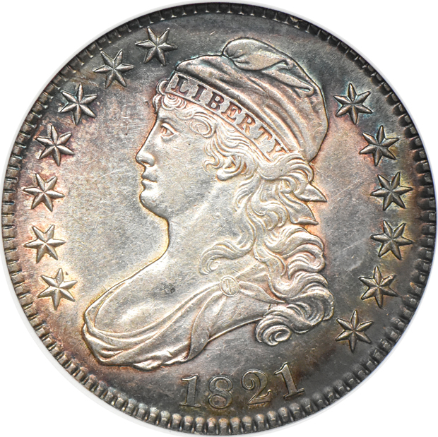 1819 O-114 AU details/damaged, and an 1821 O-101 AU details/cleaned, both ANACS