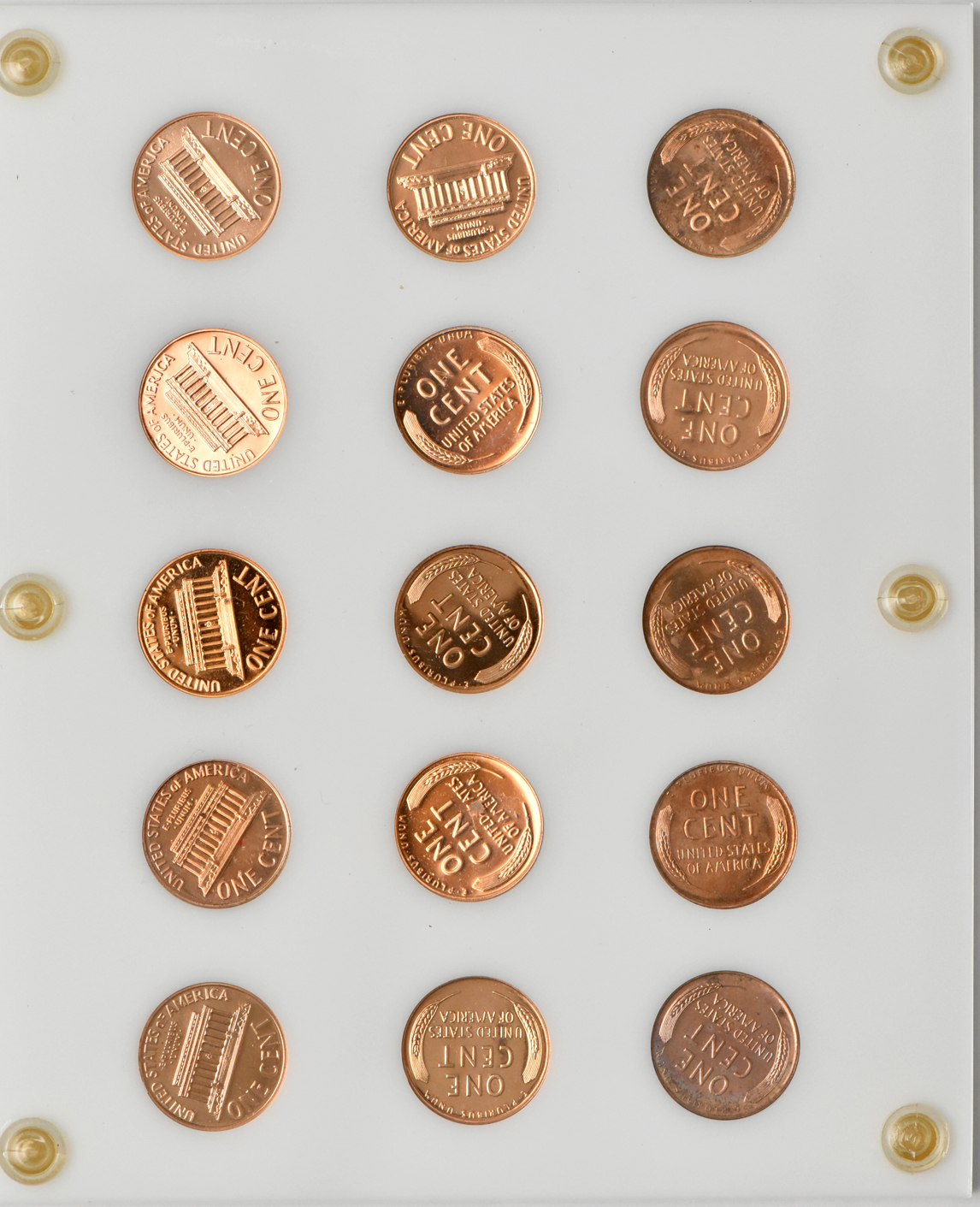 20th century U.S. type collection plus a short set of Mercury dimes and a collection of Proof Lincoln wheat cents in three Capital Plastics holders