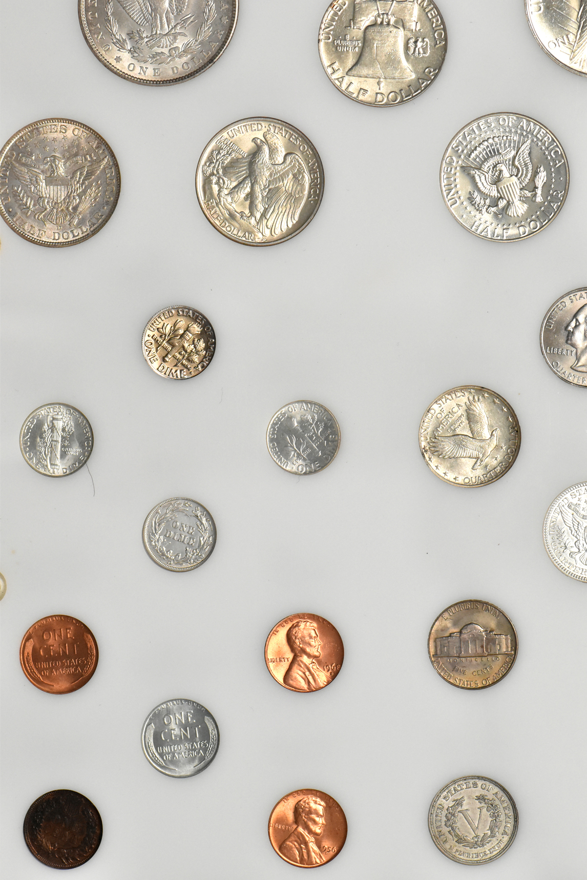 20th century U.S. type collection plus a short set of Mercury dimes and a collection of Proof Lincoln wheat cents in three Capital Plastics holders