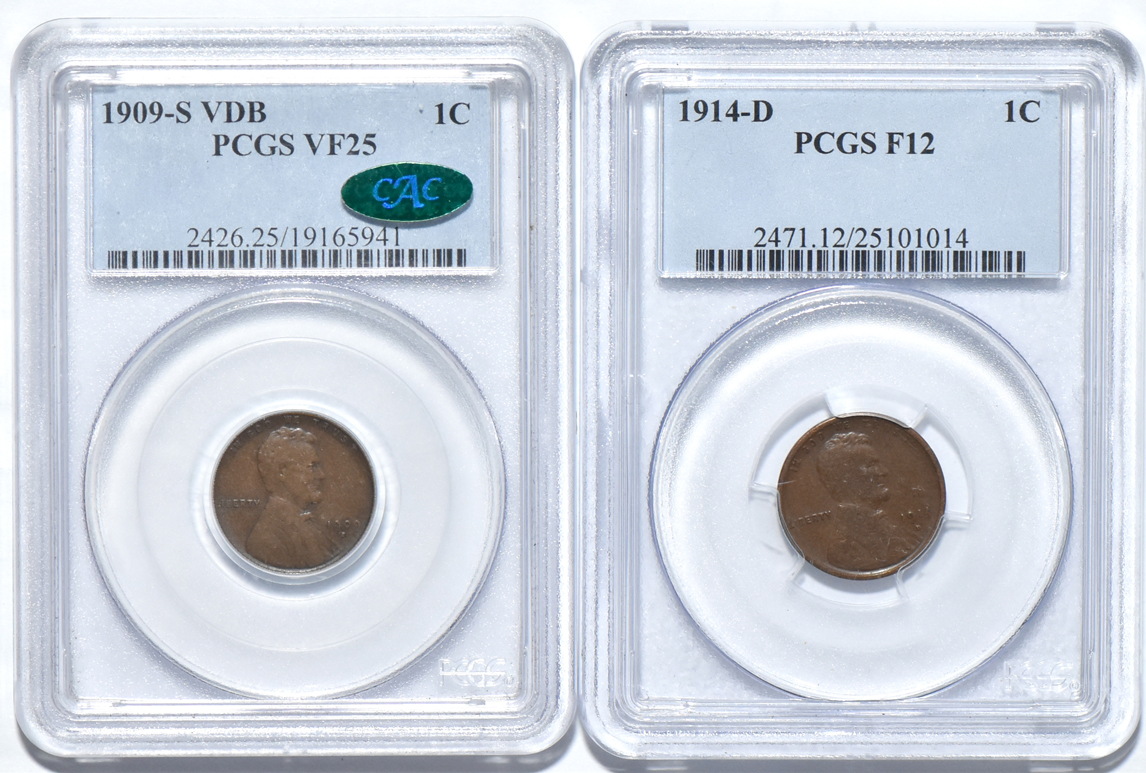 Collection of Lincoln cents in two Dansco albums