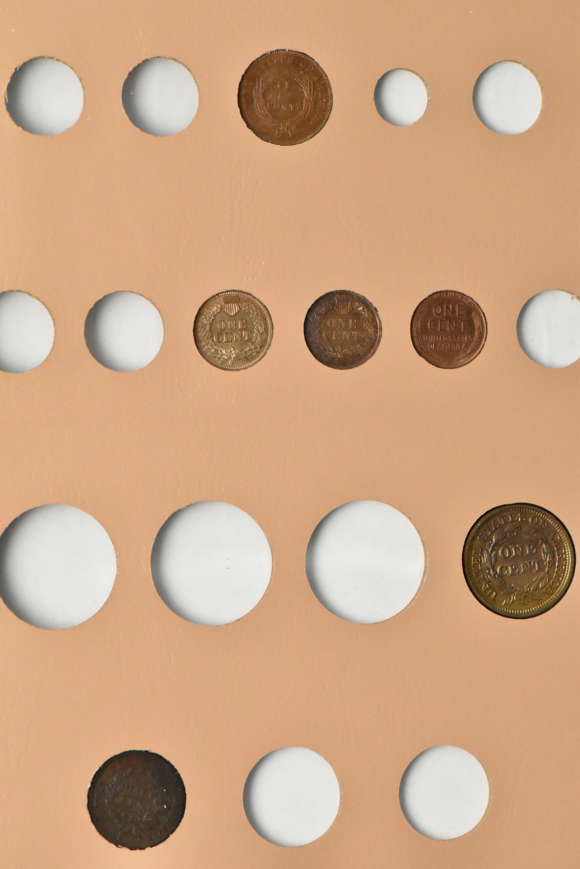 Group of U.S. type coins in a Dansco 7070 album