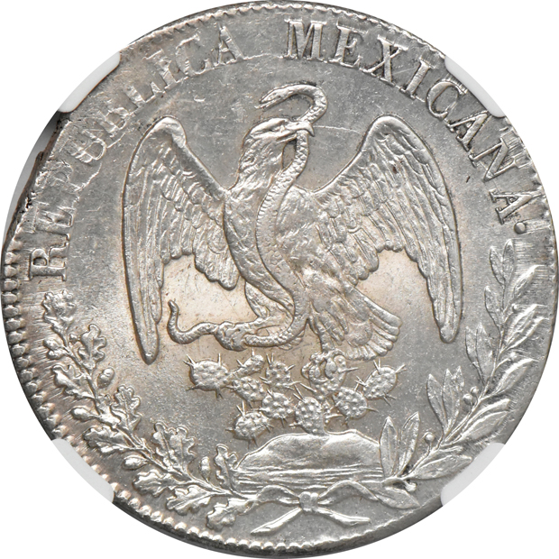 Mexico - 1833/2-Do RM/L 8 reales - NGC MS-63