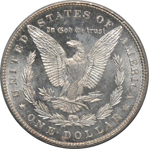 1889 PCGS MS-63PL (green label), and an 1889-O NGC MS-63