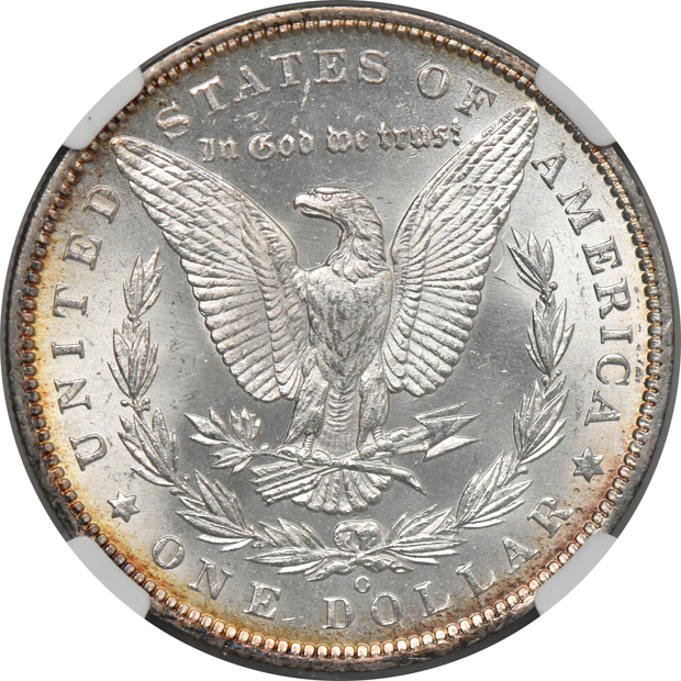 1889 PCGS MS-63PL (green label), and an 1889-O NGC MS-63