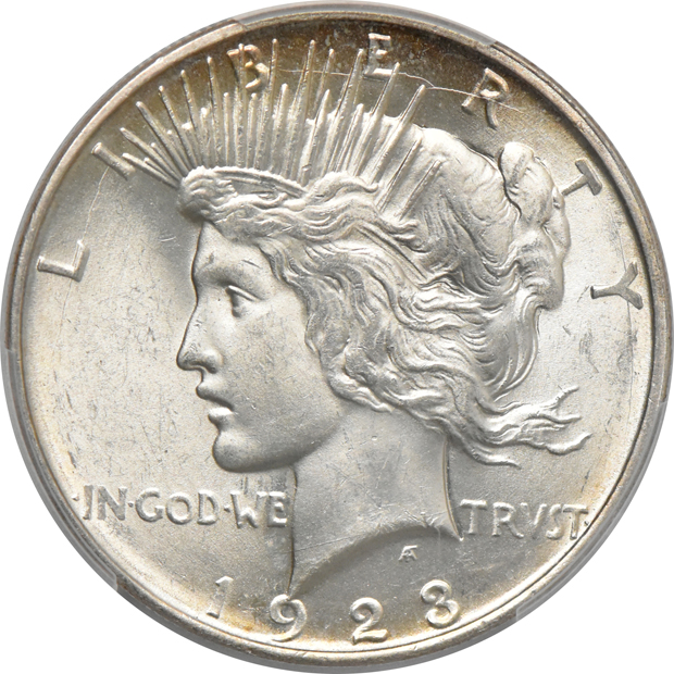 1923-D MS-63, and a 1926-D MS-64, both PCGS