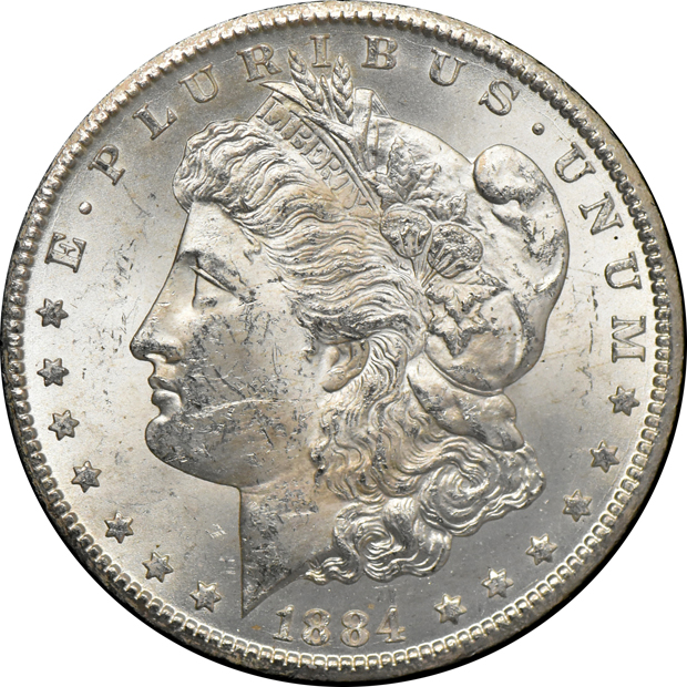 1883-CC GSA MS-62, and an 1884-CC GSA MS-63, both ANACS