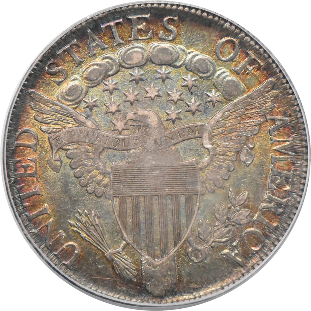 1806 Pointed 6, No Stem PCGS AU-55