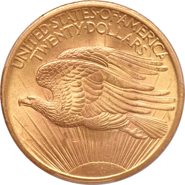 1907 No Motto Saint Gaudens PCGS MS-64