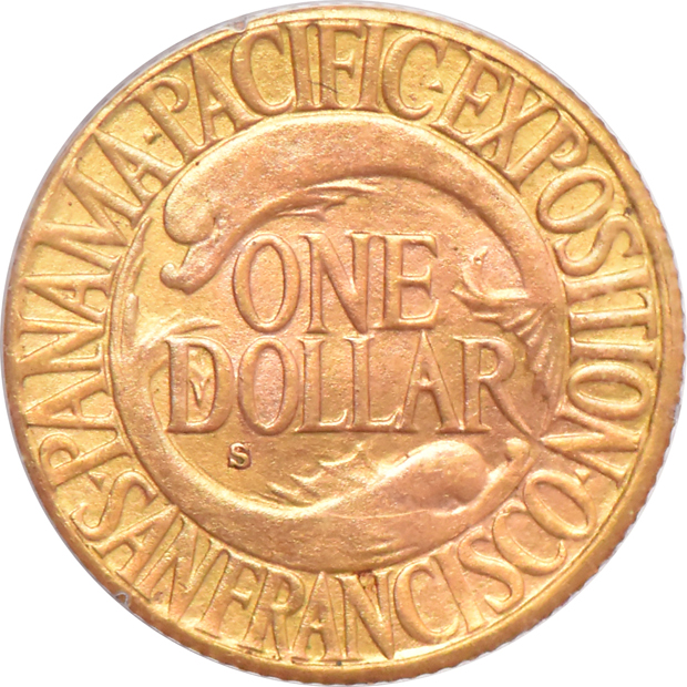1915-S $1 Panama-Pacific PCGS MS-61 CAC