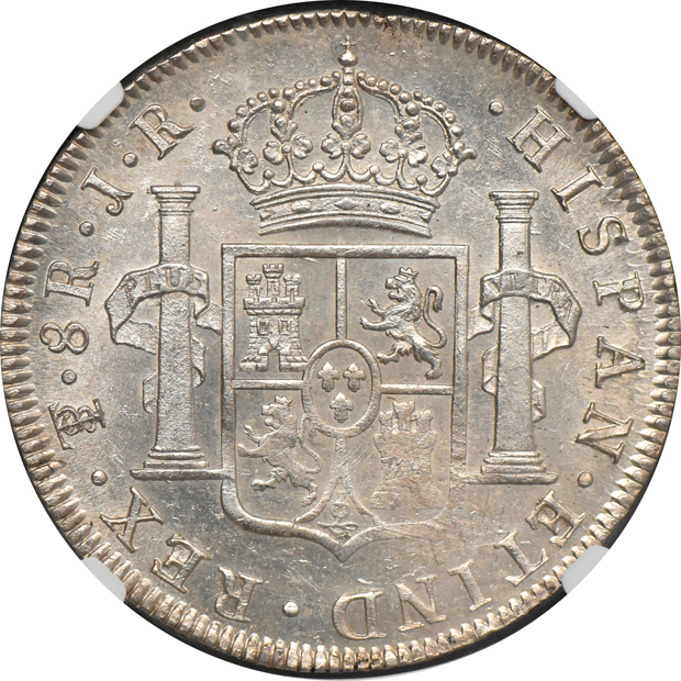 Bolivia - 1774-PTS JR 8 reales - NGC MS-63