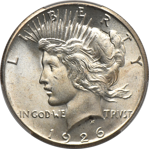 1926 MS-64, and a 1926 MS-65, both PCGS