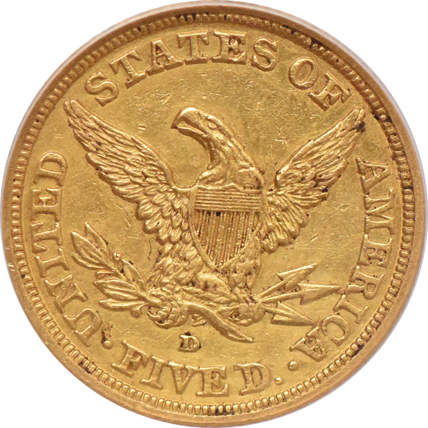 1842-D Large Date ANACS AU-53 details/cleaned