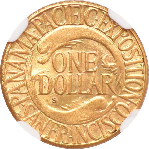 1915-S $1 Panama-Pacific NGC MS-64
