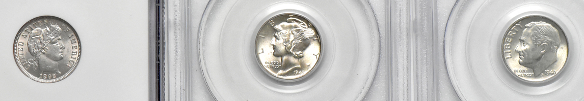 Six certified dimes