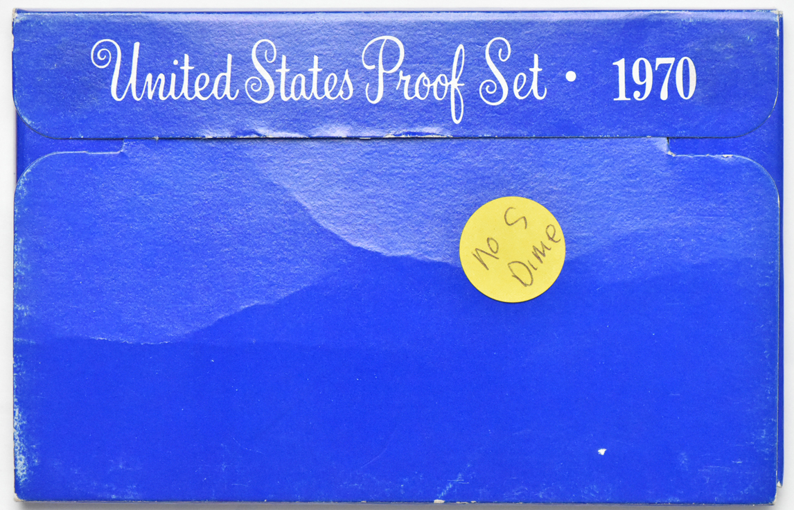 1970 no "S" dime Proof Set