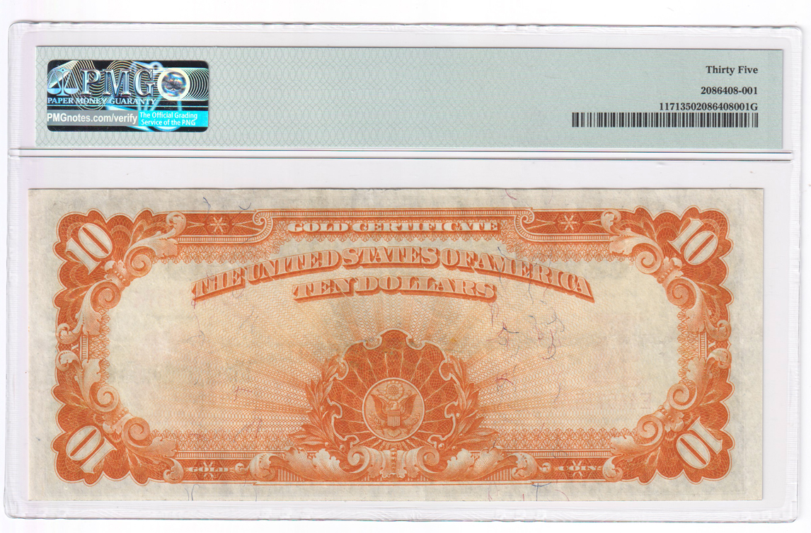 1907 $10 Fr# 1171 - PMG VF-35