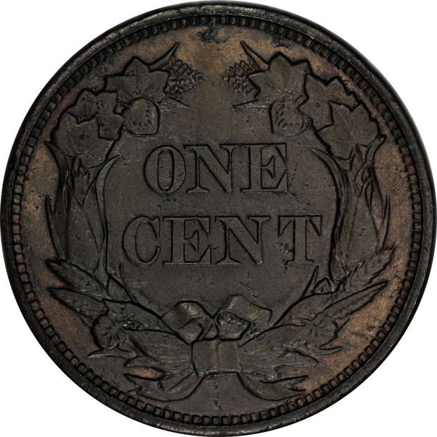 1856 Flying Eagle PCGS AU details/plugged