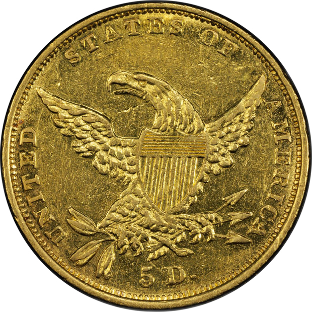 1834 Classic, Plain 4 PCGS AU-50
