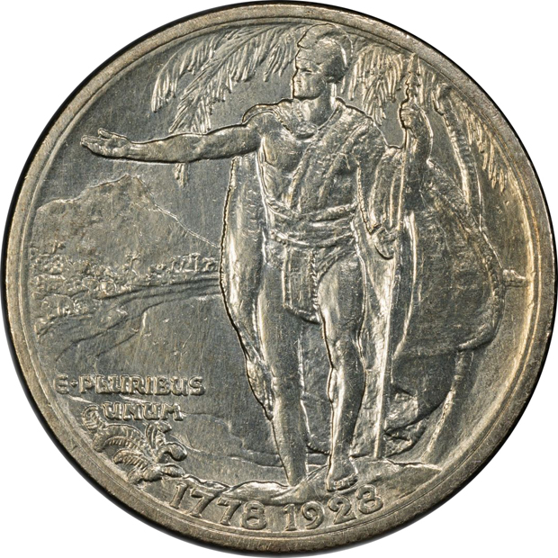 1928 Hawaiian PCGS UNC details/cleaned