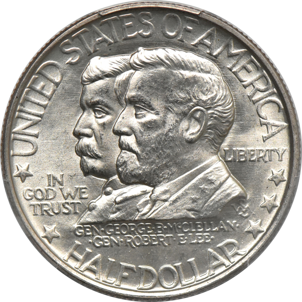 1922 Grant Star, and a 1937 Antietam, both PCGS UNC details/cleaned
