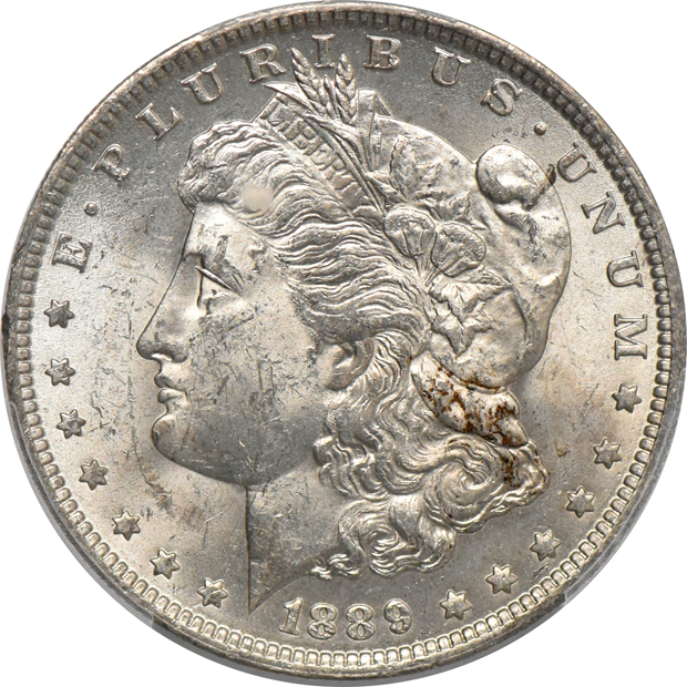 1878 8TF, and an 1889-O, both PCGS MS-63