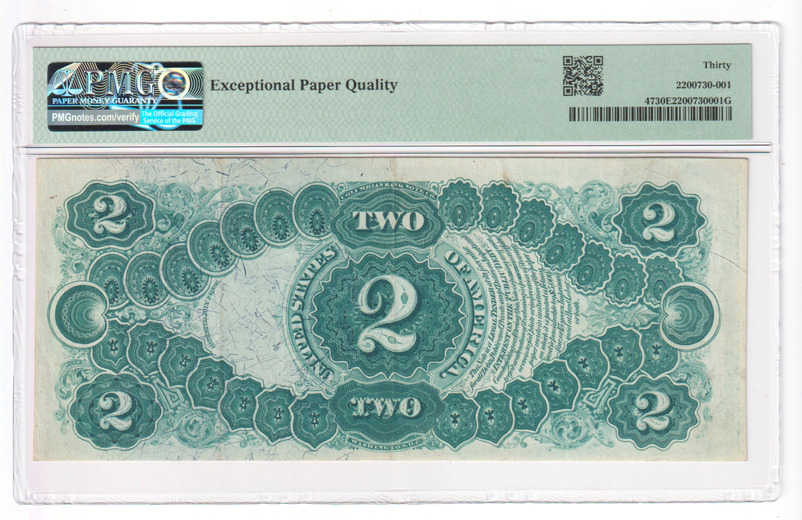 1875 $2 Fr# 47 - PMG VF-30 EPQ