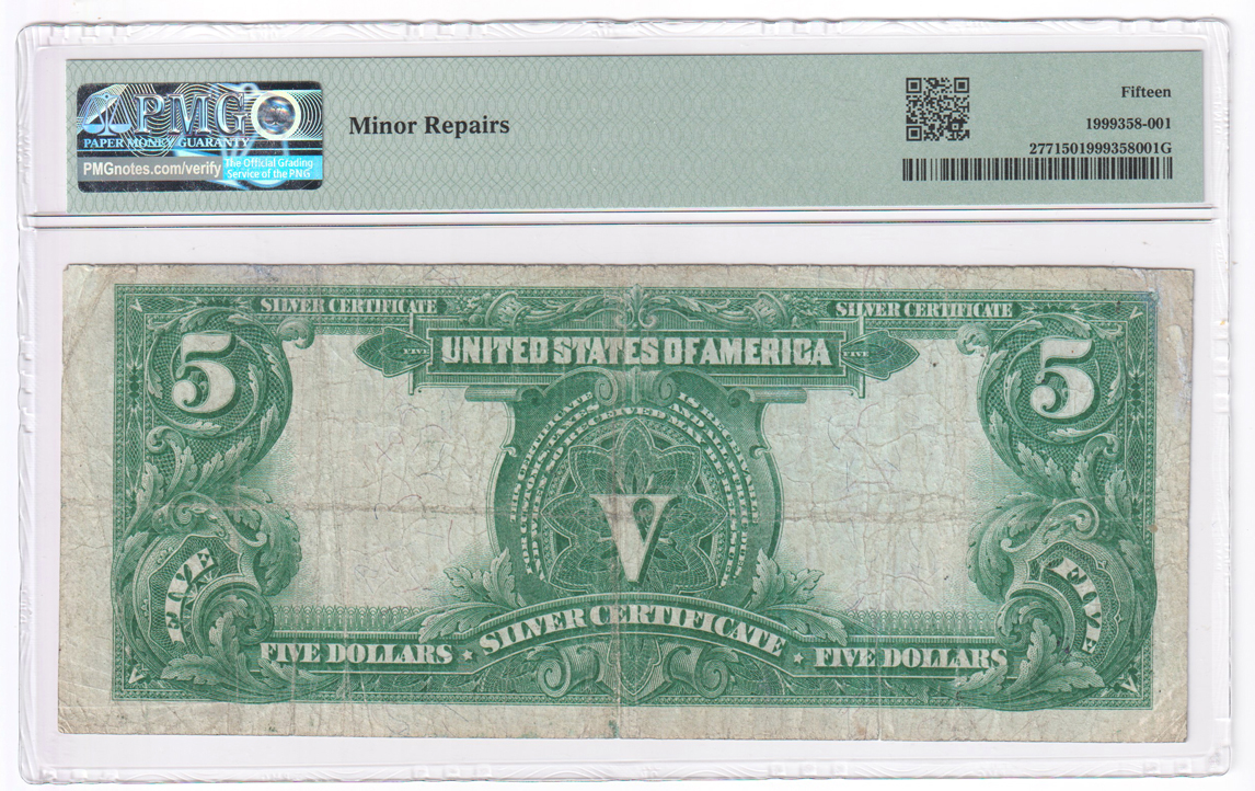1899 $5 Chief Fr# 277 - PMG F-15/minor repairs