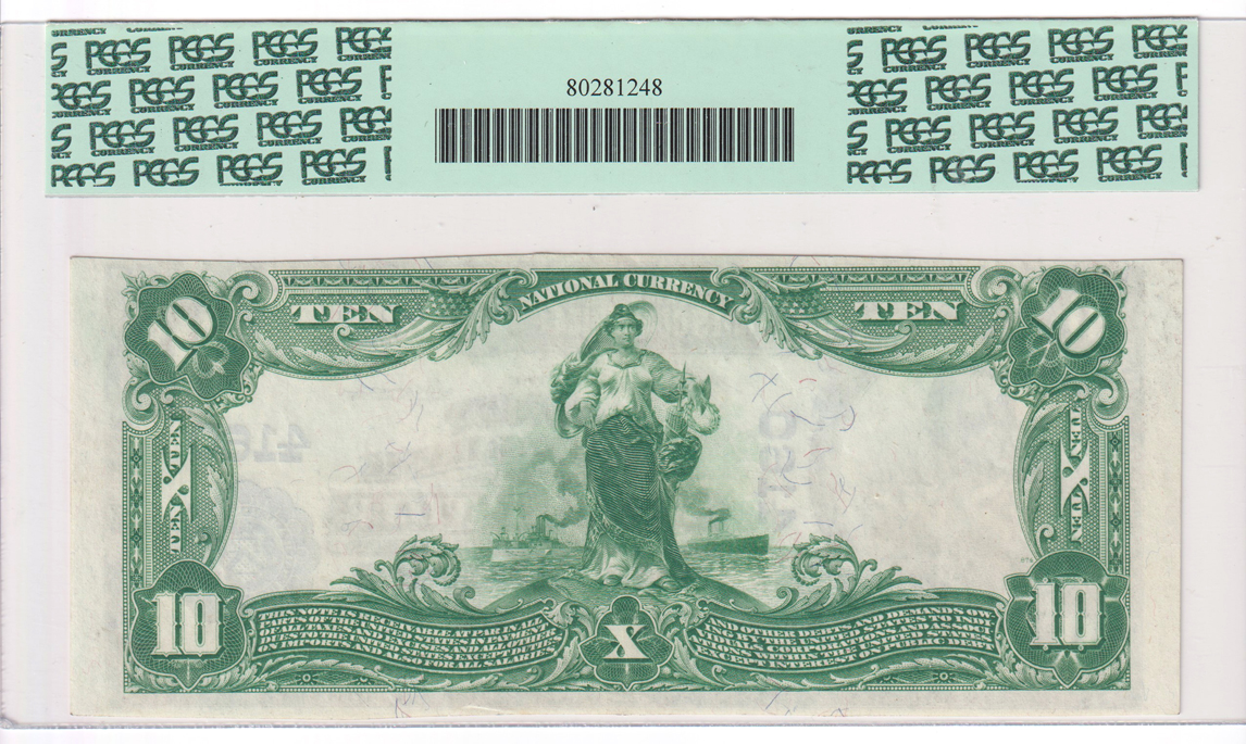 1902 $10 Blue Seal - Stewartsville, MO Charter #4160 - PCGS AU-55PPQ