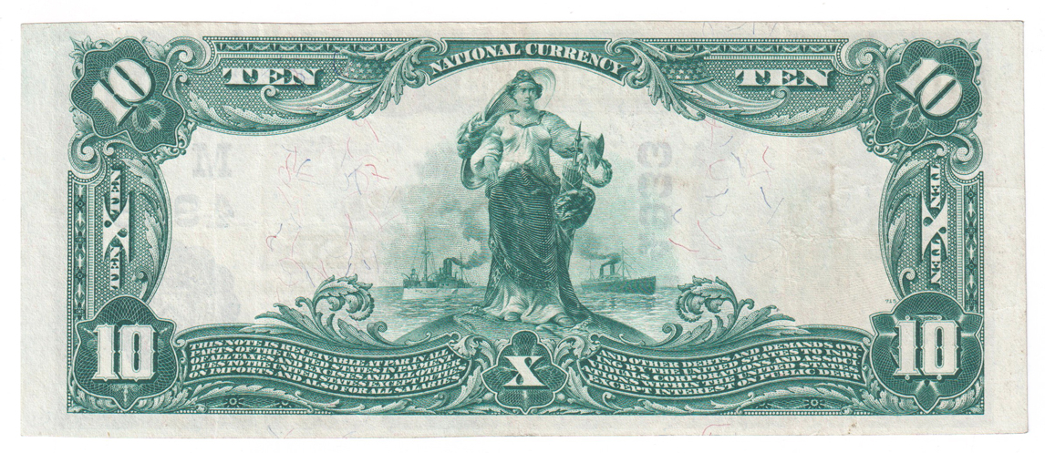 1902 $10 Blue Seal - Trenton, MO Charter #4933 - XF
