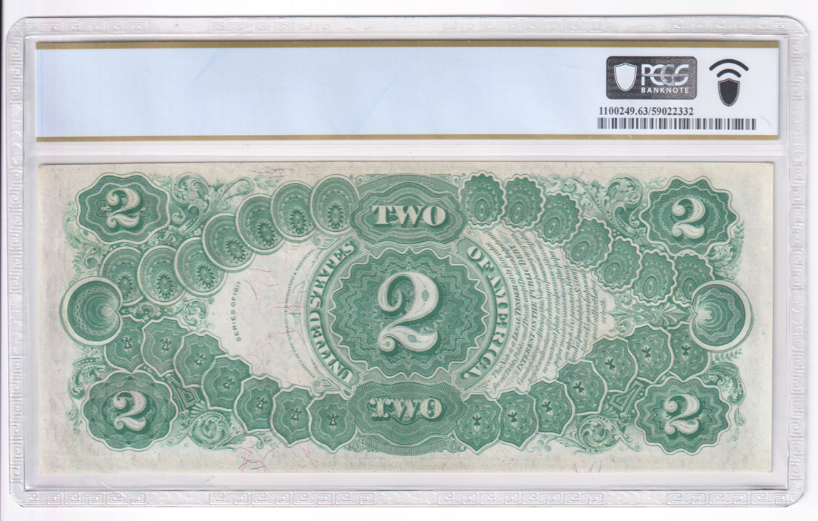 1917 $2 Fr# 57 - PCGS ChCU-63 PPQ