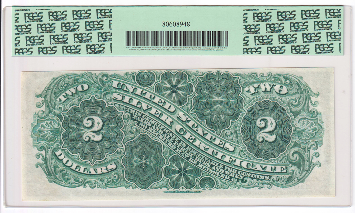 1886 $2 Fr# 242 - PCGS CU-62PPQ