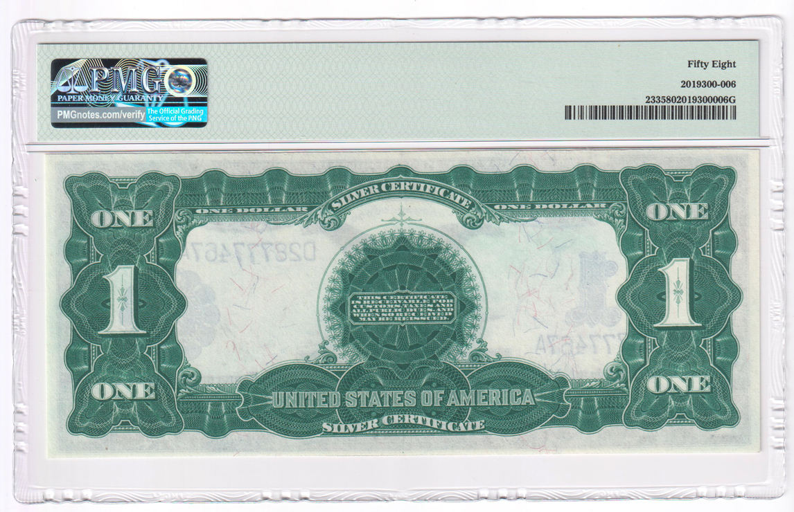 1899 $1 Black Eagle Fr# 233 - PMG AU-58