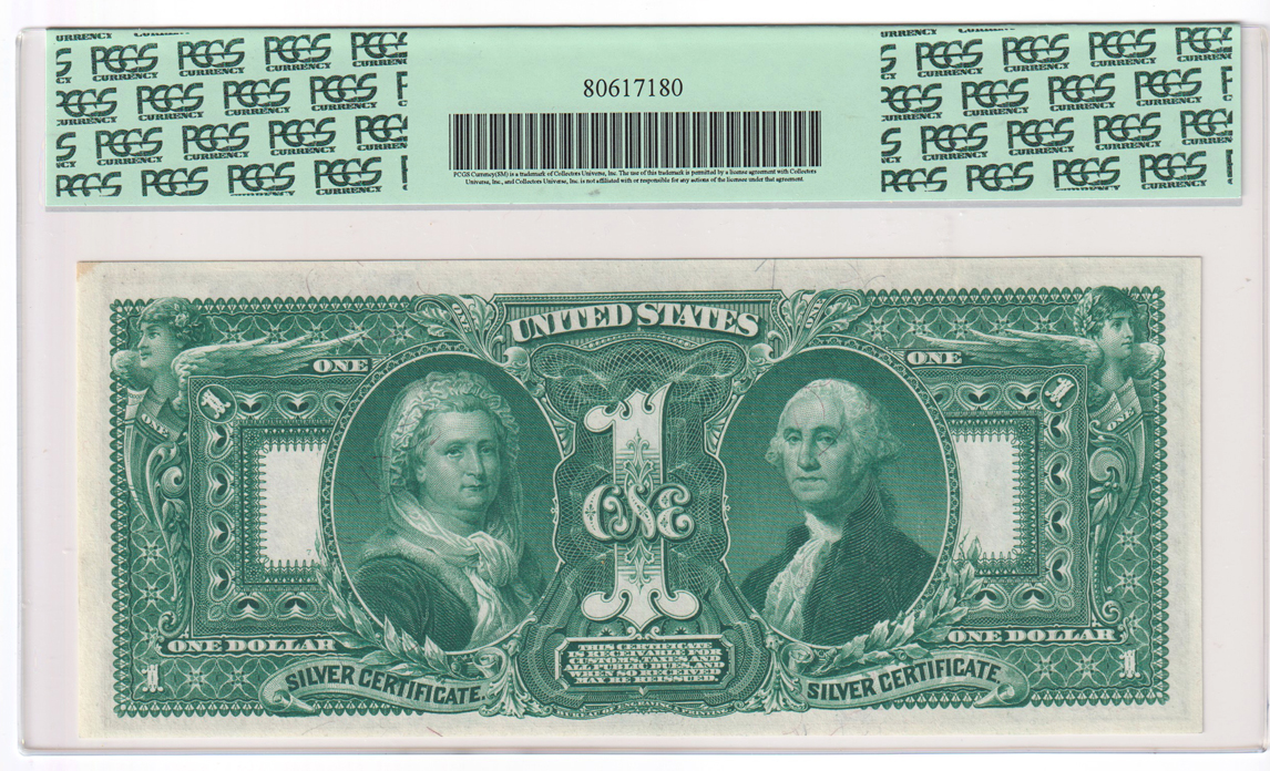 1896 $1 Educational Fr# 224 - PCGS CU-62