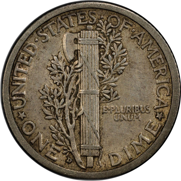 1916-D Mercury PCGS AU-53