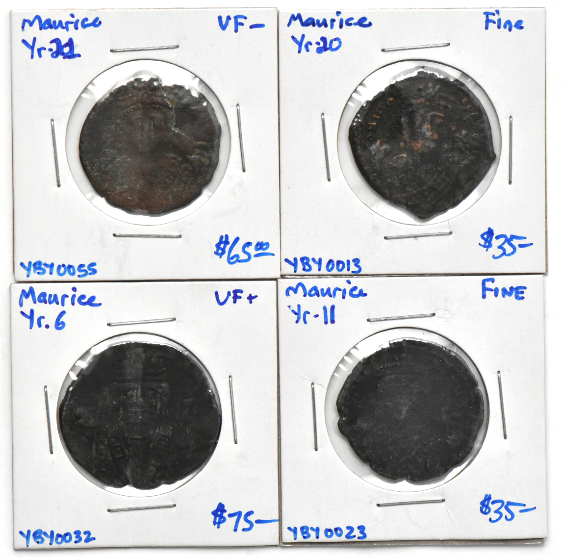 Byzantine Empire - Lot of Eleven folles (40-nummi) 