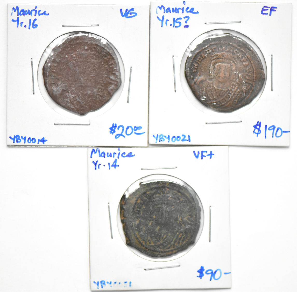 Byzantine Empire - Lot of Eleven folles (40-nummi) 