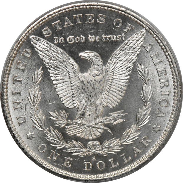 1879-S MS-66+, and an 1882-S MS-66, both PCGS