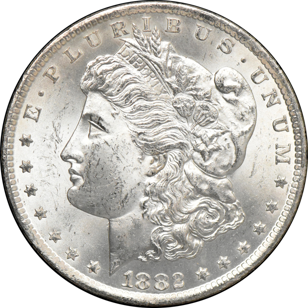 1882-CC GSA MS-64, and an 1882-CC GSA MS-65, both NGC