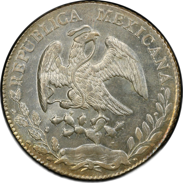 Mexico - 1880-Mo MH 8 reales- PCGS MS-64
