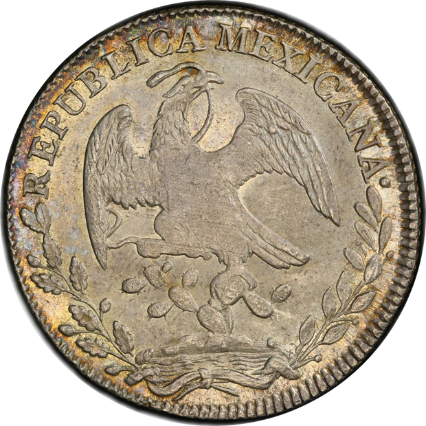 Mexico - 1838-Mo MM 8 reales - PCGS MS-63