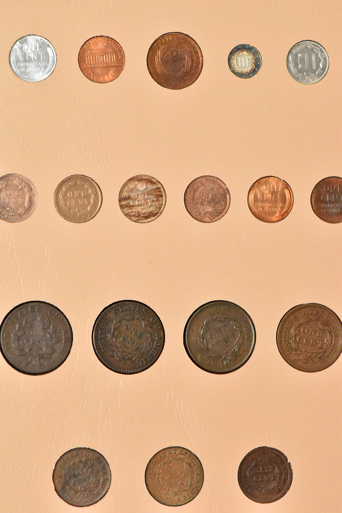 Collection of U.S. Type coins, including gold, in a complete Dansco 7070 album
